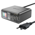 Acefast Z4 PD 218W GaN 3 x USB-C + USB-A multifunkční adaptér se 4 porty – šedá