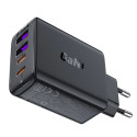 Acefast A61 PD 45W GaN nabíječka 2 x USB-C + 2 x USB-A se 4 porty - černá