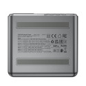 Acefast Z4 PD 218W GaN 3 x USB-C + USB-A multifunkční adaptér se 4 porty – šedá
