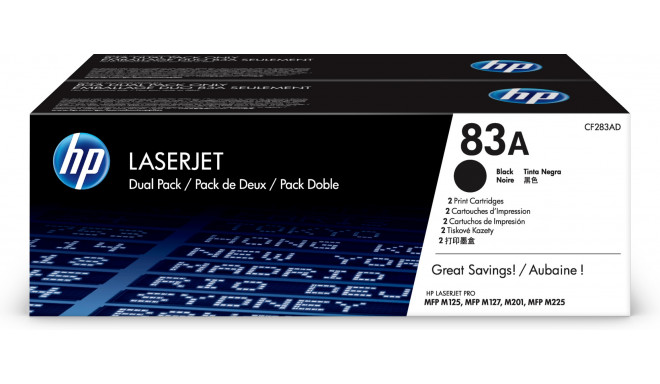 Toner HP CF283AD must duopak