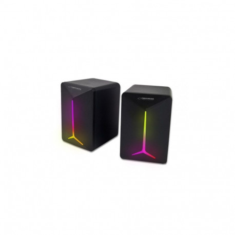 Esperanza USB-kõlarid 2.0 FREVO EGS105, vikerkaarevärvilise LED-valgustusega