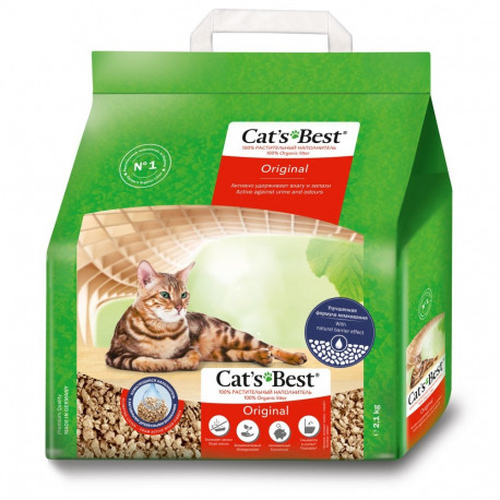 Cat's Best Original комкующийся кошачий наполнитель 5L 2.1kg