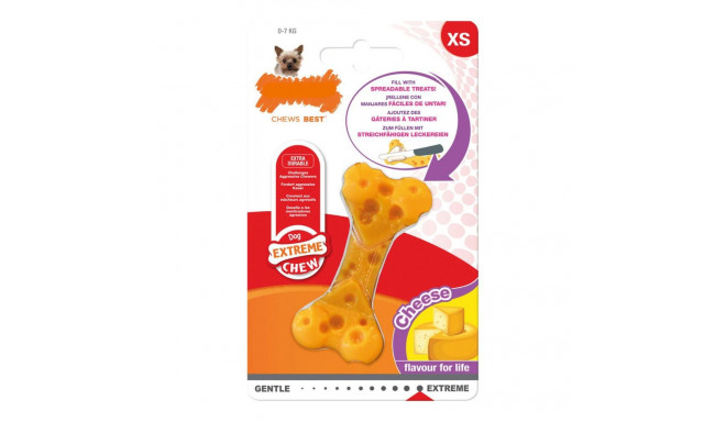 Dog chewing toy Nylabone Dura Chew Cheese Nylon XS size