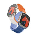 HOCO magnetic silicone strap for Apple Watch 42 / 44 / 45 / 49 mm AS102 starlight with orange