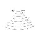 Long bent carving chisel Pfeil 5L/16