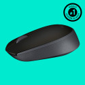 Logitech B170 optische USB-Maus kabellos schwarz