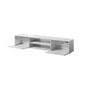 RTV cabinet SLIDE 200K 200x40x37 cm all glossy white