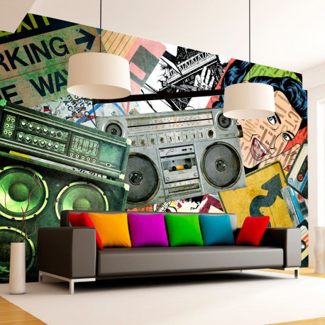 Fototapeet - Graffiti girl - 200x140