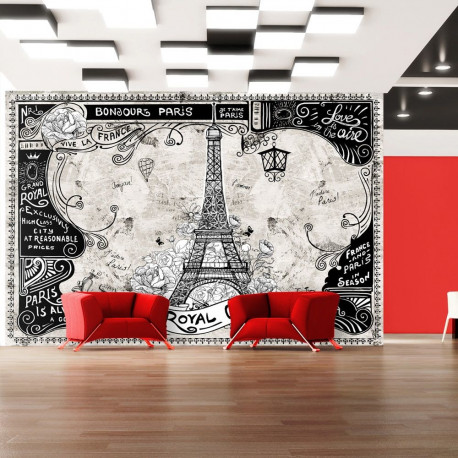 Fototapeet - Bonjour Paris - 400x280