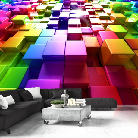 Fototapeet - Colored Cubes - 100x70