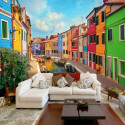 Fototapeet -  Colorful Canal in Burano - 150x105