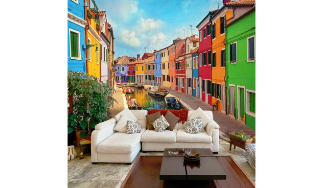 Fototapeet -  Colorful Canal in Burano - 350x245