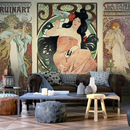 Fototapeet - Alphonse Mucha. Women's - 100x70