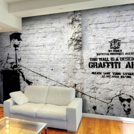Fototapeet - Banksy - Graffiti Area - 100x70