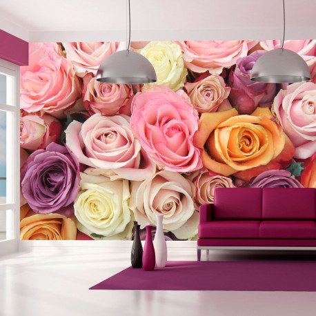Fototapeet - Pastel roses - 450x270