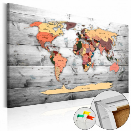 Pilt korgil - Direction World [Cork Map] - 120x80