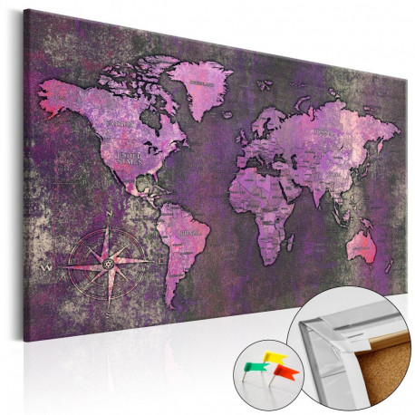 Pilt korgil - Amethyst Map [Cork Map] - 120x80