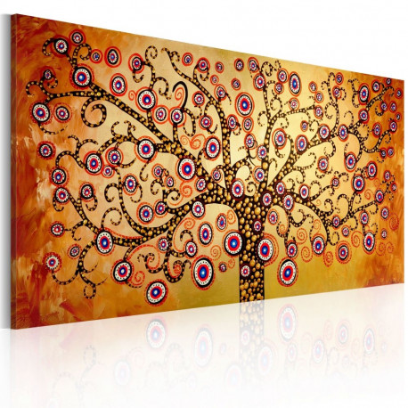 Käsitsi maalitud seinapilt - Peacock tree - 120x60