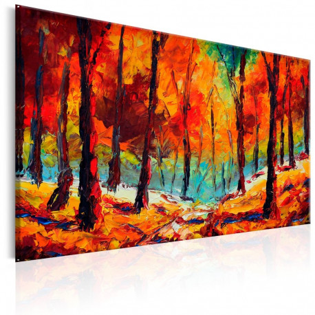 Käsitsi maalitud seinapilt - Artistic Autumn - 90x60