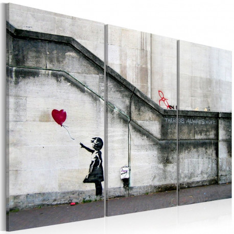 Seinapilt - Girl With a Balloon by Banksy - 120x80