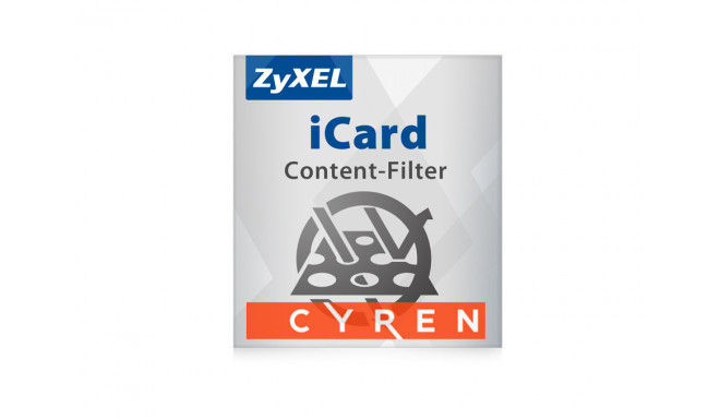 ZYXEL LIC-CCF  FOR USG210, E-ICARD 1 YR CYREN CONTENT FILTERING LICENSE