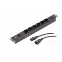 APC EASY PDU, BASIC, 1U, 10A, 230V, (6)SCHUKO&(1)C13