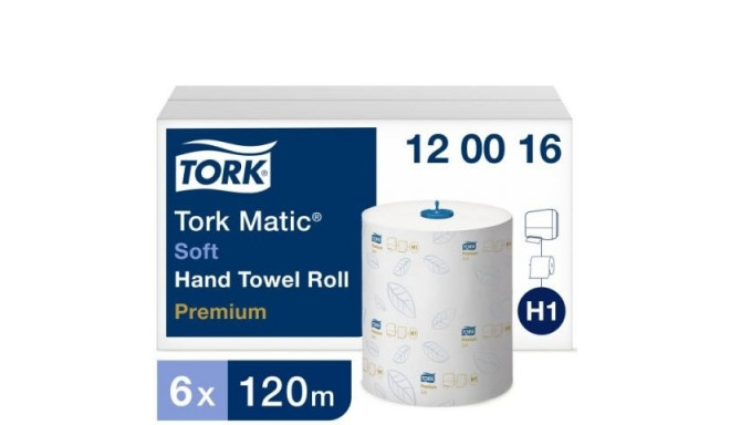 Paberist käterätikud Tork Advanced Matic H1, Premium, 120m, (6tk)