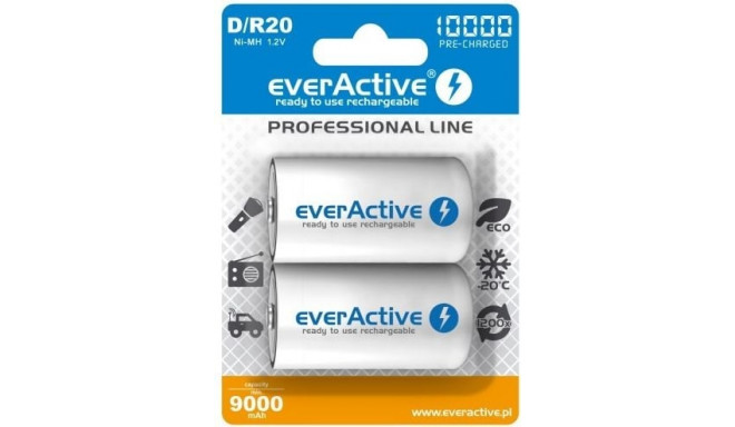 EverActive Professional Line D / R20 battery 10000mAh 2 pcs.