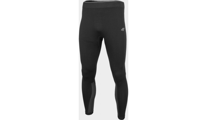 4f Men's thermal pants H4Z22-BIMB030D Deep black, size XXL/3XL