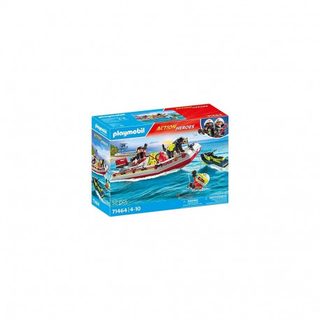 Figures set Action Heroes 71464 Fireboat with Aqua Scooter