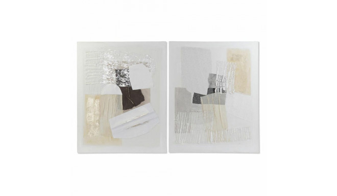 Canvas DKD Home Decor Pinewood Canvas 80 x 3,7 x 100 cm