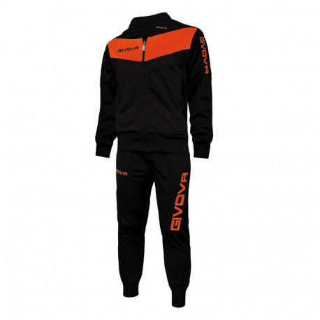 Givova dressid Tuta Visa Fluo TR018F 1028 L, must-oranž