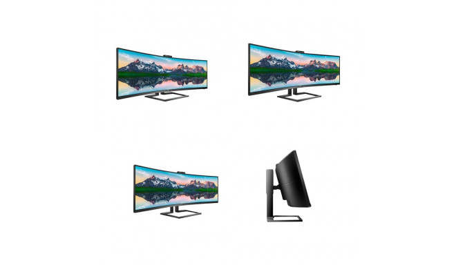 PHILIPS 499P9H/00 49-tolline USB-C dokiga kumer VA ekraan 5120x1440 5 ms GtG HAS USB-C/DP/HDMI/RJ45 