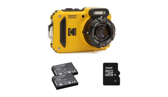 Kodak WPZ2 Yellow + 2 16GB SD Card + 2nd Battery