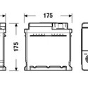 Exide EFB 65Ah 650A 278x175x175-+