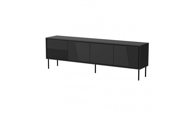 RTV cabinet ABI 4D 200x38x62 black matt