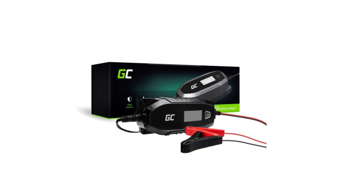 Green Cell akulaadija 6V 12V 4A diagnostikafunktsiooniga 6/12 V Must