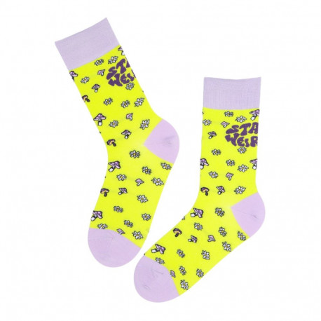 SOKISAHTEL STAY WEIRD rohelised puuvillased sokid 444, 446