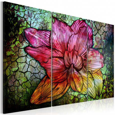 Seinapilt - A rainbow-hued abstract flower - 60x40