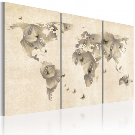 Seinapilt - Atlas of butterflies - triptych - 90x60