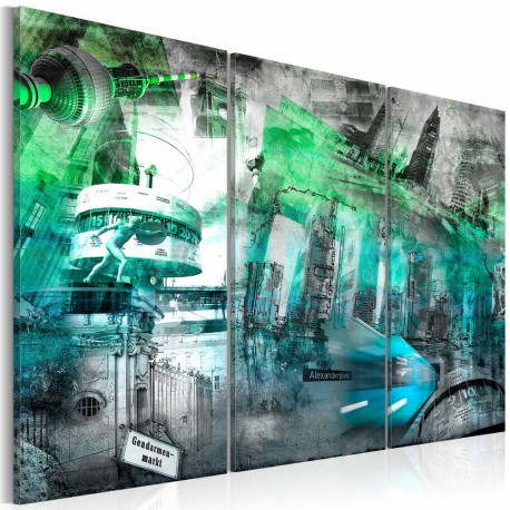 Seinapilt - Berlin - architecture (green) - 90x60