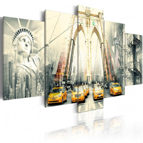 Seinapilt - American metropolis - 100x50