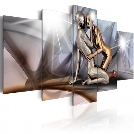 Seinapilt - Gold couple - 100x50