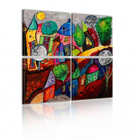 Seinapilt - Colourful city - 90x90