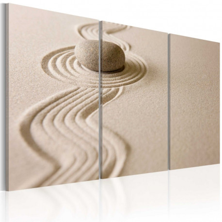 Seinapilt - A stone in a desert - 60x40