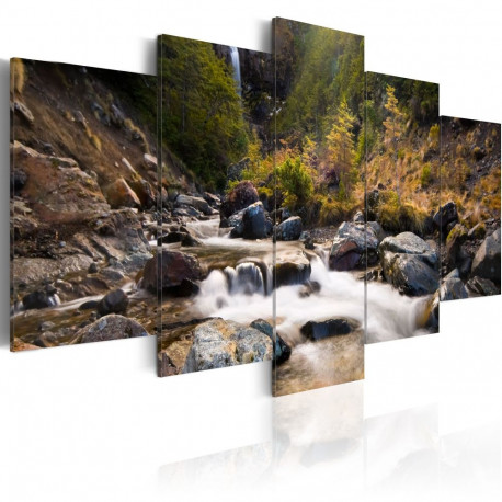 Seinapilt - A waterfall in the middle of wild nature - 100x50