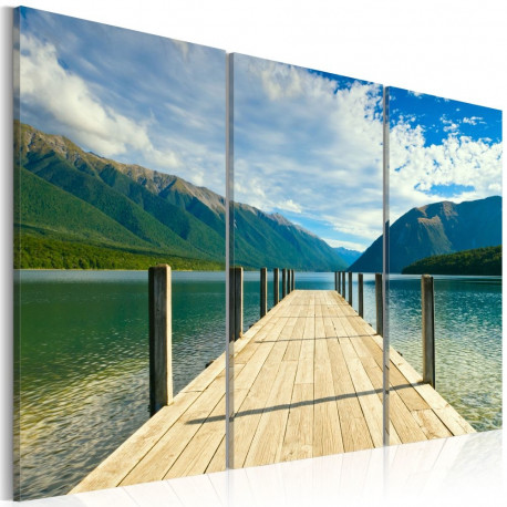 Seinapilt - A pier on the lake - 60x40