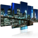 Seinapilt - Blue NYC - 100x50