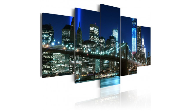 Seinapilt - Blue NYC - 100x50
