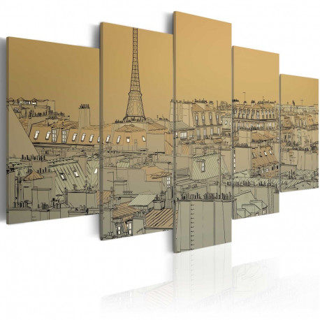Seinapilt - Good old Paris (Vintage) - 100x50